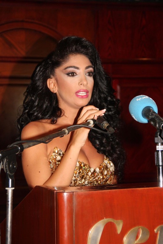 Press conference of Mr Arab world 2012